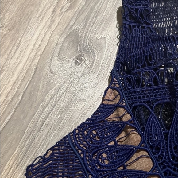 Self Portrait Lace Peplum Top in Teardrop Lace - Picture 7 of 12